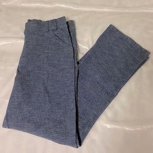 Rare Light Blue Denim White Textile Stretch Jeans